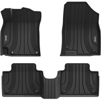 3W Floor Mats For Hyundai Elantra 2021-2024 (Not for Hybrid or Elantra N) Custom Fit TPE All Weather Car Mats For Hyundai Elantra 1st & 2nd Row Full Set Floor Liners Black