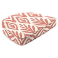 thumbnail image 2 of Jordan Manufacturing 17" x 18.5" Tinker Suntan Coral Ikat Rectangular Contoured Outdoor Chair Pad Seat Cushion with Welt (2 Pack), 2 of 9