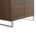 thumbnail image 4 of Fine Fixtures Opulence Collection 30 in. W x 18 in. D x 33 in. H Bathroom Vanity in Walnut Ebony with Black Marble Sintered Stone Sink - Chrome hardware, 4 of 8