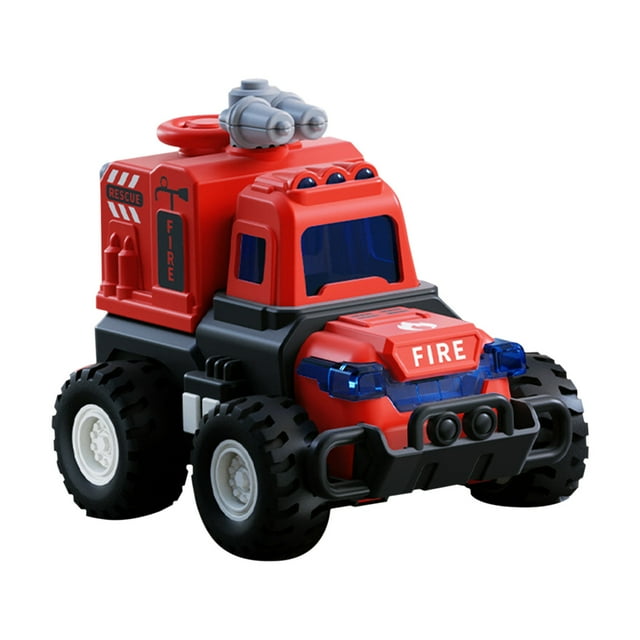 Bwiyojiz Rc Vehicles Toys Press Engineering Vehicle Simulation Small Lift Inertias Mixing Truck, Gifts for Friend, Red