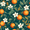 Floral Orange Pattern, variant on Yayeee Kitchen Curtains Light Filtering 27"x36" Rod Pocket Short Cafe Window Panel, White Sweet Cakes
