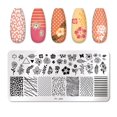 thumbnail image 1 of PICT YOU, patrones de animales, placas de estampado de uñas, placa de imagen para decoración de uñas de acero inoxidable, plantilla de sello, herramientas de plantilla PY-F011 Tan Jianjun unisex, 1 of 2