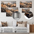 thumbnail image 4 of Designart "Monochromatic Geometric Horizons" City Geometric Metal Art Living Room, 4 of 5