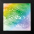 thumbnail image 2 of Gibbons, Lauren 15x15 Black Modern Framed Museum Art Print Titled - Rainbow In Rain, 2 of 5