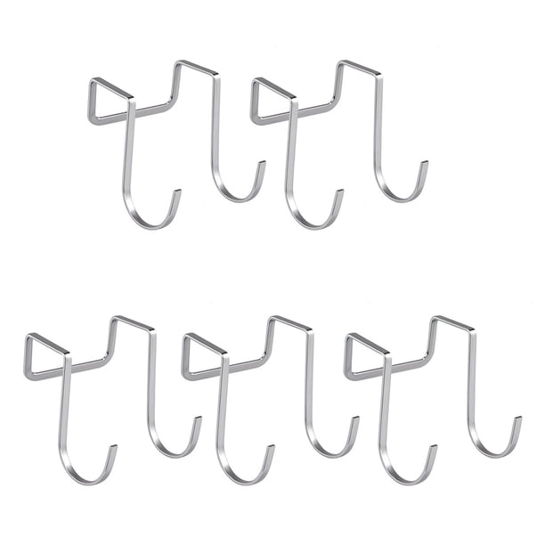 Perchas para ropa, toallas, ganchos para sobreponer en armarios, resistentes, de fácil instalación, para colgar en puertas de armarios.
