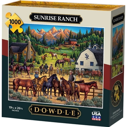 Sunrise Ranch - 1000 Piece Boardwalk Jigsaw Puzzle