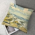 thumbnail image 7 of PIKWEEK Throw Pillow Cover  Set of 2 Ocean Sandpiper Beach Birds Watercolor in Sea Blue Kathie Decorative Indoor/Outdoor Square Pillow Covers Cushion Cases for Sofa Couch Bed, 7 of 7