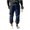 Navy, variant on Sevevn Men's Baggy Sweatpants Wide Leg Lounge Pants Drawstring Waist Loose Fit Jogging Sweat Pants with Pockets