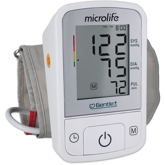 Microlife BPM2 Digital Blood Pressure Monitor, Wide-Range Upper Arm Cuff, Stores 60 Results
