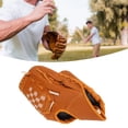 thumbnail image 4 of Pitcher Mitt Baseball Gloves, PVC Sport, Brown with Training for Children, Teenagers, Adults, 4 of 7
