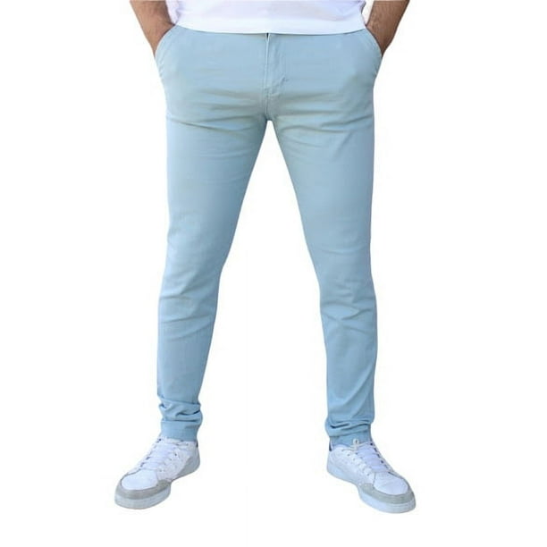 Pantalón skinny de gabardina stretch John Silver Corte Skinny Color cenizo