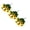 Z3pcs-Yellow, variant on 1X Small 7-Head Sunflower, Kaireo Artificial Flowers, Artificial Sunflowers Bouquet with Leaves Silk Sunflowers Bouquet for Home Parties and Wedding Decoration