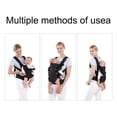thumbnail image 2 of Portabebés, portabebés para recién nacidos y niños pequeños, acogedor portabebés, ligero, soporte ajustable para bebés de 7 a 45 libras, niña y niño, parte delantera trasera en todas las posiciones, r, 2 of 5