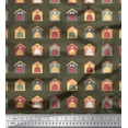 thumbnail image 1 of Soimoi Georgette Viscose Fabric Hut,Bone & Paw Dog Fabric Prints by Yard 42 Inch Wide, 1 of 1