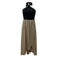 thumbnail image 5 of IROINNID Ankle-Length Dress For Women Printed Fashion Spring Summer Autumn Casual One Shoulder Dress Sleeveless V-Neck A-Line Dress, 5 of 7