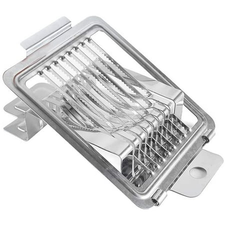 

Multipurpose Stainless Steel Wire Egg Slicer Heavy Duty Egg Cutter Multi-Function Splitter Slicer Strawberry Fruit Garnish Slicer Silver