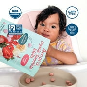 Amara Organic Smoothie Melts, Mixed Red Berries, Baby & Toddler Snacks, No Added Sugar, Baby Food Stage 2, 1 oz Bag