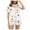 White, variant on TTUHYWXI Halloween Pajamas for Women Strawberry Print Cami Top and Shorts Pj Set Two Piece Pajama Set Sleepwear Sleep Set (Navy, S)