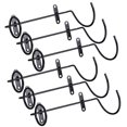 thumbnail image 4 of 6pcs Red Wine Racks Iron Wall Hanging Racks Wall Wine Display Racks (Black), 4 of 4