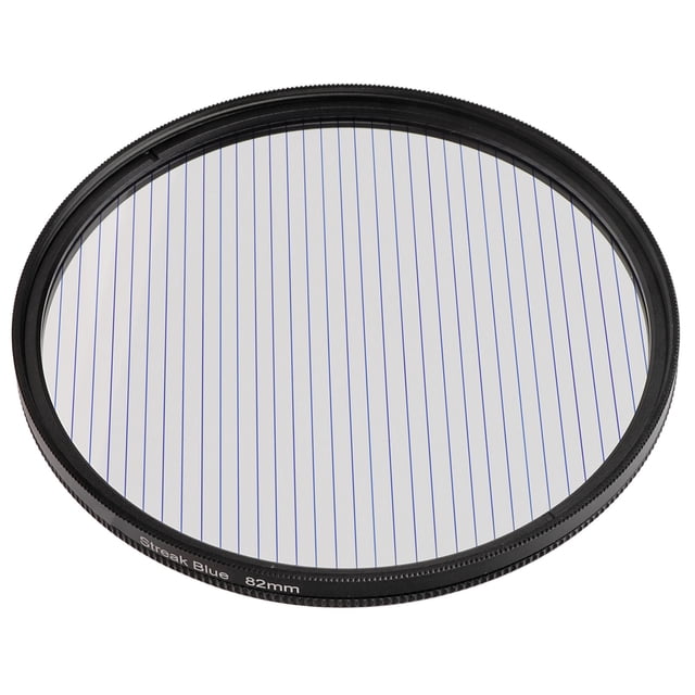 Cinematic Effect Filter, Waterproof Low Reflection Streak Effect Filter Lens For Movie Shooting Blue Streak