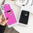 thumbnail image 2 of HEVIRGO Cellphone Card Holder Multifunctional Adhesive Sticker Elastic Stretchy Decorative Card Storage Silicone Mobile Phone Back Cards Wallet Case Credit ID Card Holder for Travel, 2 of 10