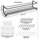 thumbnail image 5 of Pcs Wall-Mounted Spice Rack, Kitchen Spice Rack with Self-Adhesive Hooks and Screws, No Drilling, Spice Rack for Kitchen Bathroom Balcony, Kitchen Sto, 5 of 5