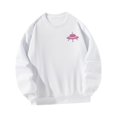 thumbnail image 4 of Sudadera con cuello redondo para mujer, Tops, disfraces de regalo estampados, jersey informal de moda, ropa de otoño para la oficina, compras de otoño , l Blanco Yinane Sudadera Mujer, 4 of 8