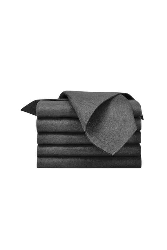 E Five Piece Extra Large Microfiber Cloths 40X50Cm Streak Free Magic Cleaning Towel Reusable For Kitchen Glass Car Windows Heavy Duty #5pC3H