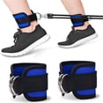 thumbnail image 3 of Correas de Tobillo 3 Pares de Correas de Tobillo de Gimnasio Cómodas y Ajustables con Doble Anillo en D para Entrenamientos de Glúteos Extensiones de Piernas Ejercicios de la Parte Inferior, 3 of 4