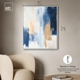 thumbnail image 4 of Soothing Hues II Canvas Print Blue Abstract Art by Art Remedy, White Frame, 30 x 36, 4 of 6