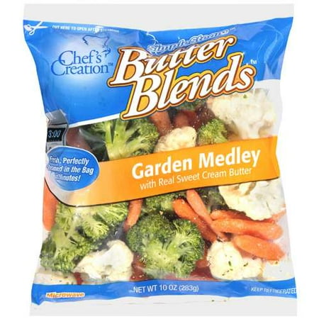 Simplesteam Butter Blends Chef's Creation: Garden Medley W/Real Sweet Cream Butter Produce, 10 oz