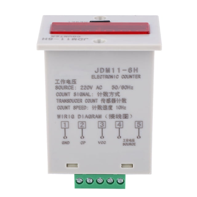Rango de conteo, contador electrónico JDM11-6H, memoria para 6 fallas de energía, características líderes en su clase