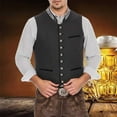 thumbnail image 1 of Camiseta sin mangas con cuello en V para hombre, disfraz de Oktoberfest, chaleco de moda, chaleco tradicional de tallas grandes, traje elegante, traje de fiesta elegante para boda, blusa para hombre, 1 of 4