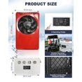 thumbnail image 5 of Treeligo - Acondicionador de aire de 12 V D/C, unidad de refrigeración eléctrica dividida de 8000 BTU para RV, camión, autobús, furgoneta, semi camión, caravana (rojo), 5 of 5