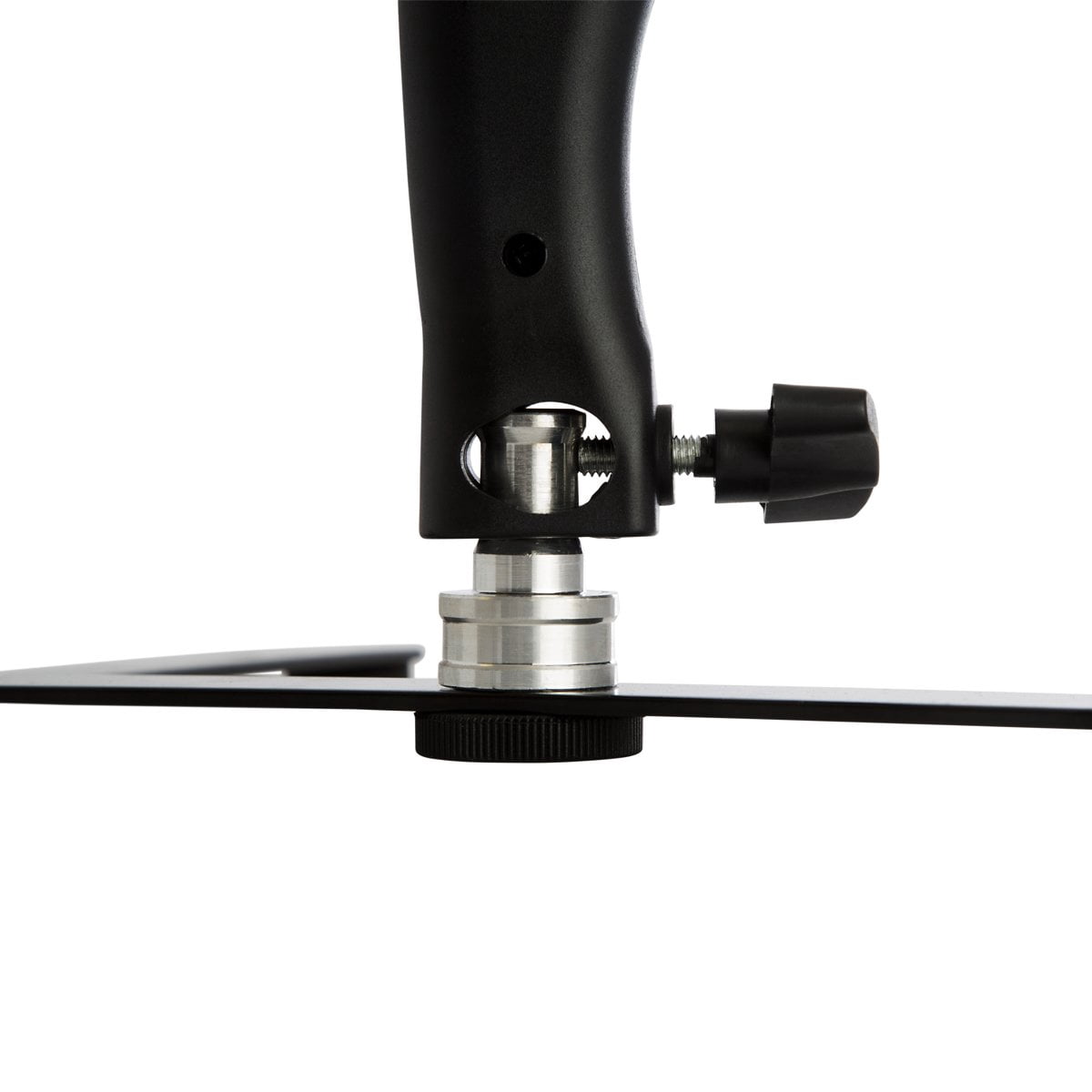 Impressions Vanity Desktop Studio Ring Light, Three Sixty Swivel Mirror with Phone Stand (Black)