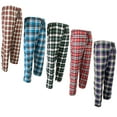 thumbnail image 2 of Men's Plaid Sweatpants Relaxed Sleepwear Pajama Pants 2 Pockets Drawstring & Elastic Waistband, 2 of 5