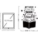 thumbnail image 2 of Adhesivo de pared de PVC con temática de libro y estrellas, citas inspiradoras, vinilo decorativo para pared, 2 of 8