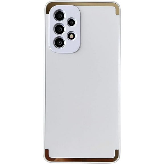 Stylish Unique Skin-Friendly Silicone Phone Case for Samsung Galaxy A12 A22 A32 4G 5G Comfortable Grip Feeling Personalized Full Surround Protective Cover(White,A22 5G)