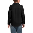 thumbnail image 5 of Back to School Boys Shirt Collared Long Sleeve Button Down Solid Dress Shirts Causal Basic Classic Breathable T Shirts, 120, 5 of 5