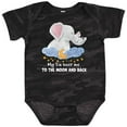 thumbnail image 3 of Inktastic My Tia Loves Me to the Moon and Back Elephant Family Boys or Girls Baby Bodysuit, 3 of 5