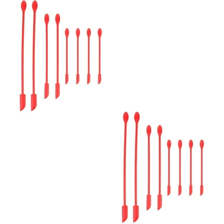 

2 Count Vintage Macrame Light Shade Silicone Spatula Jam Jar Scraper Bowl