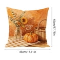 thumbnail image 3 of Halloween Sale Clearance!Fall Decor, Thanksgiving And Fall Pillow Covers 18x18 Inch Fall Pumpkin Maple Leaf Throw Pillowcase Case For Thanksgiving Pillow Rural Couch Sofa Bed Indoor Outdoor Decor, 3 of 6