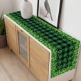 thumbnail image 4 of St. Patrick's Day Table Runner - 72 Inch Long, Kitchen Dining Table Runner Dresser Scarves, Spring Shamrocks Farmhouse Green Checkered Farmhouse Decor for Coffee Tables Wedding Party Banquet, 4 of 8