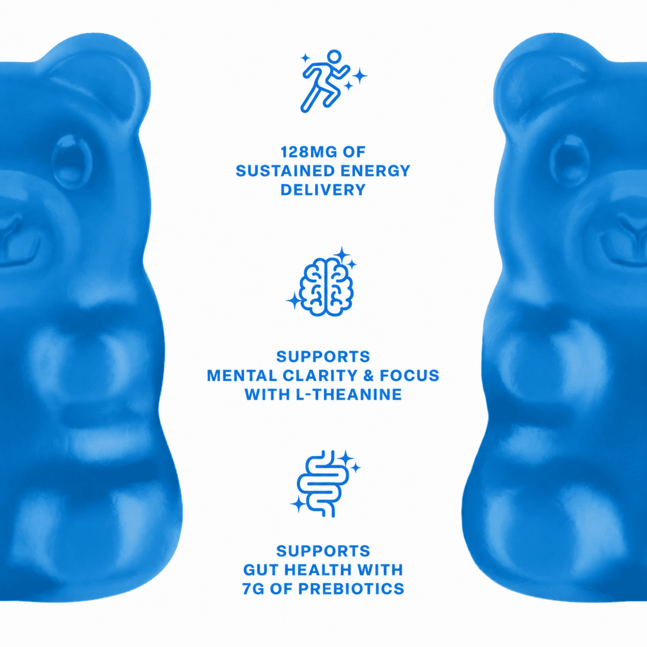 Lucky Energy Blue Razz Slush 10 Pack Gummies