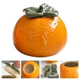 thumbnail image 3 of 1Pc Simulated Orange Tea Canister Ceramic Food Seal Jar Party Ornament Orange, 3 of 6