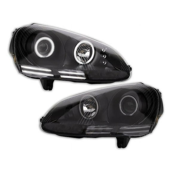 Headlight Set 2 Piece - Compatible with 2006 - 2009 Volkswagen Rabbit 2007 2008