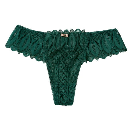Bigersell Cotton Underwear Clearance Plus Size Underwear Women Cheeky Panty Style P-102 Nylon Brief Panties G String Thong Briefs Mid Waist Women Cheeky Panties Army Green L