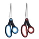 thumbnail image 1 of Tijeras para oficina YONGSHENG Acero Inoxidable para Zurdos Azul/Rojo Paquete de 2, 1 of 3