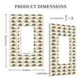 thumbnail image 3 of Balery Colorful Armadillos for Duplex Wall Plates Kit, Electrical Outlet Covers, Standard Size 1-Gang 5.0" x3.0", Electric Receptacle Plug Covers-Style U, 3 of 6