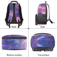 thumbnail image 6 of Pzuqiu Galaxy Cat Personalized Kids Backpack with Adjustable Shoulder Strap 17 Inch Custom School Bag Backpack with Name Unique Customized Bookbag for Teenagers Girls Age 8-14, 6 of 7